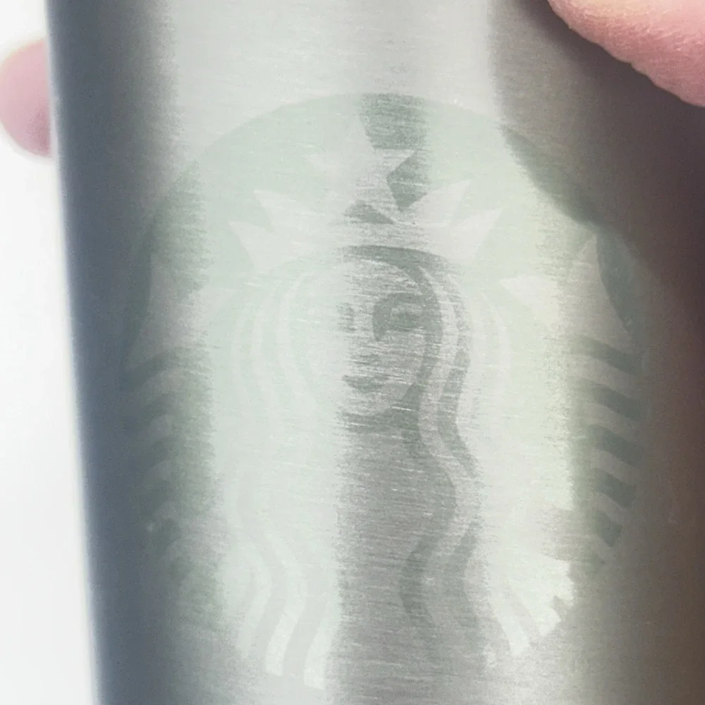 Starbucks Mint Green Siren Plastic Lid 12oz Stainless Steel Tumbler
